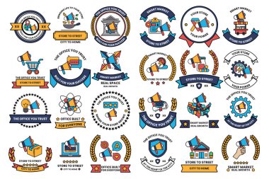 Siyah ve beyaz semboller ve şekiller koleksiyonu. Bazı semboller zaman kavramı ile ilgilidir.