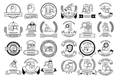 Siyah ve beyaz semboller ve şekiller koleksiyonu. Bazı semboller zaman kavramı ile ilgilidir.