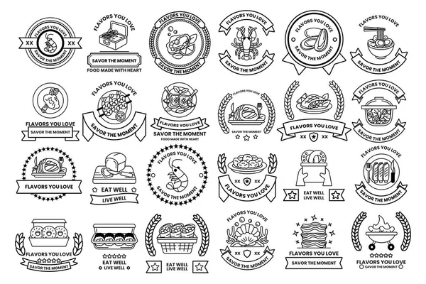 A collection of black and white symbols and shapes. Some of the shapes are circles, while others are squares. The symbols are arranged in a grid, with some overlapping each other