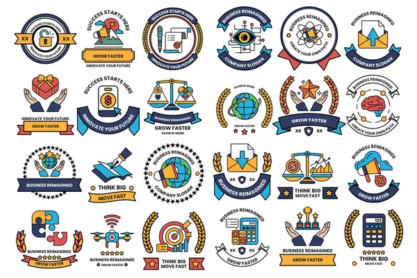 A collection of black and white symbols and shapes. Some of the shapes are circles and some are squares