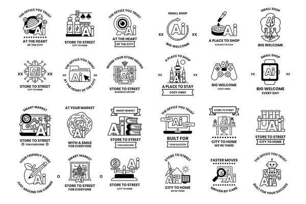 Çeşitli temaları olan siyah beyaz simgelerden oluşan bir koleksiyon. Temalar arasında bir ev, bir bilgisayar, bir insan, bir kedi, bir köpek, bir araba, bir kitap, bir fincan, bir pasta, bir bilgisayar faresi yer alıyor.