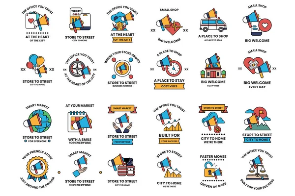 The image is a collection of various logos and designs, including one that says 