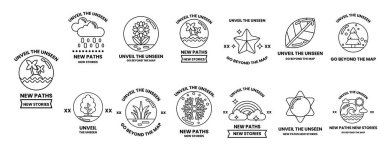 Resim, bir yaprak, bir yıldız ve bir gökkuşağı da dahil olmak üzere farklı sembol ve tasarımlardan oluşan bir koleksiyondur. Sahne umut ve pozitiflikten oluşur, semboller yeni yollar ve yolculukları temsil eder.