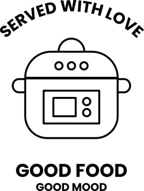 Üzerinde zamanlayıcı olan bir tencere resmi. Resmin altında 