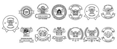 Çeşitli tasarım ve temaları olan bir rozet koleksiyonu. Bazı rozetlerde binalar yer alırken, diğerlerinde daha soyut tasarımlar var. Sahne yaratıcılık ve çeşitlilikten oluşur.