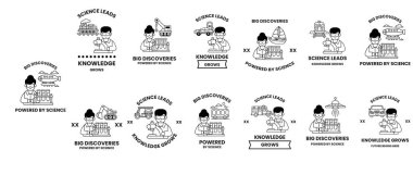 Görüntü, insan ve araçların bir dizi siyah beyaz çiziminden oluşuyor. Çizimler çeşitli boyutlarda ve bir ızgaraya yerleştirilmiş. Çizimler farklı ulaşım şekillerini betimliyor.