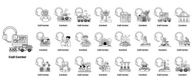Çiftlik ekipmanları ve araçlarının bir koleksiyonu. Resimler bir ızgara içinde düzenlenir ve araç veya ekipman adı ile etiketlenir