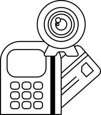 Kredi kartı ve hesap makinesinin üstünde bir kamera var. Kamera anları ve anıları yakalamanın bir sembolü. Kredi kartı ise finansal işlemleri temsil ediyor.