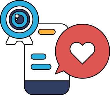 Telefonun üstüne kalp sembolü olan bir kamera yerleştiriliyor. Kamera kalbe odaklanmış. Özel bir anı ya da içten bir mesajı yakaladığını gösteriyor.