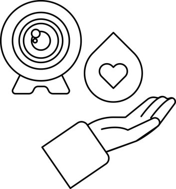 Kamera lensi bir kalp ve bir elle gösterilir. Kamera lensleri anıları ve anları yansıtırken kalp sevgi ve sevgiyi temsil eder. El bir koruma sembolüdür.