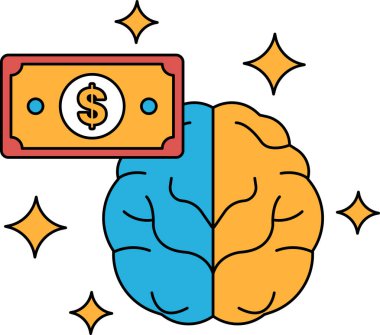 Bir dolarlık banknot beynin üstündedir. Dolar banknotu beynin üzerindedir, çünkü beynin işlemesi için önemli olan parayı temsil eder. Beyin vücudun merkezidir.