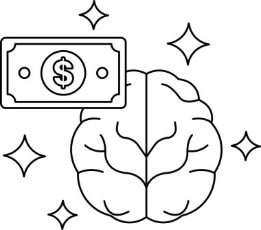 Bir dolarlık banknot beynin üstündedir. Dolar banknotu beynin üzerindedir, çünkü beynin işlemesi için önemli olan parayı temsil eder. Beyin vücudun merkezidir.