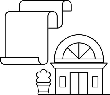 Penceresi olan beyaz bir ev ve 