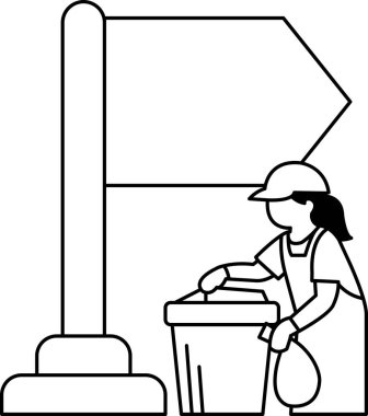 Bir kadın tenis topunu çöp kutusuna atıyor. Kadın basit, günlük bir aktiviteyle meşgul olduğu için, oyun ve eğlence kavramı