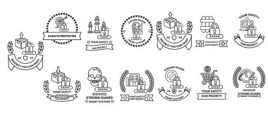 Farklı kavramları ve fikirleri temsil eden sembol ve simgelerden oluşan bir koleksiyon. Semboller arasında bir kafatası, bir anahtar, bir kilit, bir ağaç, bir ev, bir bozuk para, bir fincan, bir çatal, bir bıçak, bir kaşık, bir sandalye var.