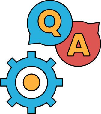 Bir dişlinin siyah beyaz görüntüsü ve bir soru işareti. Teçhizat görüntünün sol tarafında ve soru işareti de sağ tarafında. Soru sorma veya bilgi arama kavramı