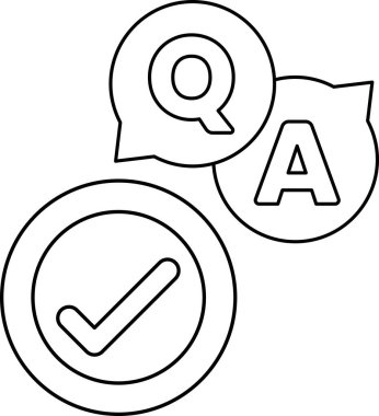 Soru-cevap işaretli siyah beyaz bir görüntü. Soru sorma ve cevap alma kavramı