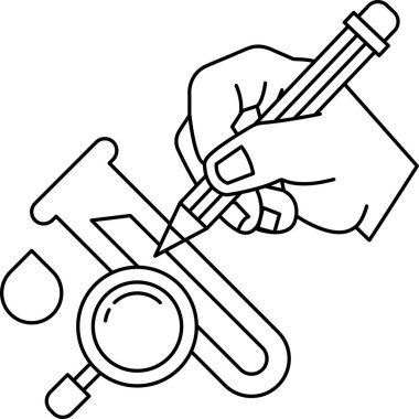 Bir el bir kağıt parçasına kalem çiziyor. Kalem kağıdın üzerinde ve el onu tutuyor.