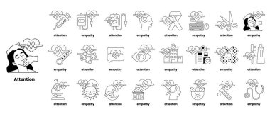 Görüntü, iyi bir insan olma konseptiyle ilgili kelimeler ve çizimlerin bir araya getirilmesidir.