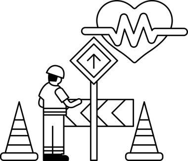 Sert şapkalı bir adam 