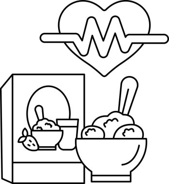 Bir kutu mısır gevreği bir kase dondurmanın yanında. Görüntü yemek ve yemekle ilgili.