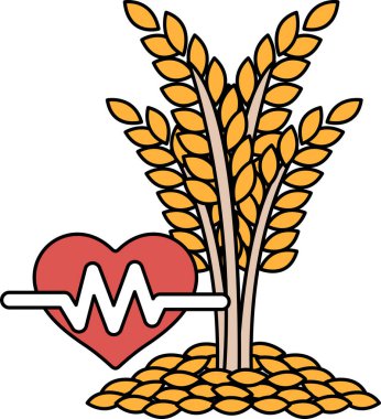 Ağacın yanında yapraklı bir kalp gösterilir. Kalp bir daire ile çevrilidir ve ağaç bir yaprak çemberiyle çevrilidir. Kalbin aşkı temsil ettiği gibi, büyüme ve yaşam kavramı.