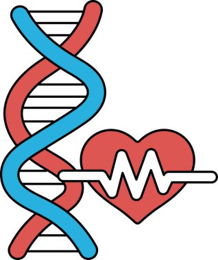 Ortasında kalp olan bir DNA ipliği gösterilir. Kalp, hayatın sembolü olan bir dalgayla çevrilidir. Yaşam kavramı ve DNA 'nın yaşamın yaratılmasında ve sürdürülmesinde önemi