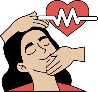 Bir erkek bir kadına masaj yaptırıyor. Adam kadının yüzünü tutuyor ve boynuna masaj yapıyor. Kadın gülümsüyor ve rahatlıyor. Rahatlık ve rahatlama kavramı