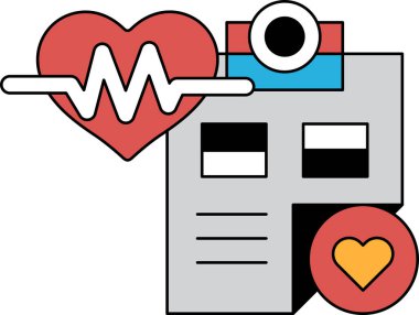 Siyah beyaz bir kalp ve üzerinde kalp olan bir pano resmi. Kalp bir dalgayla çevrili ve panoda da bir kalp var.