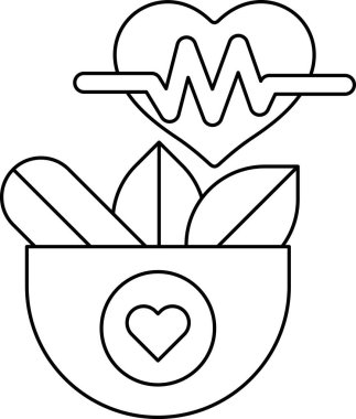 Bir kalp bir kasenin içine yerleştirilir, etrafında yapraklardan oluşan bir çember vardır. Kalp kasenin ortasına yerleştirilir, ve yapraklar eşit olarak etrafına dağılır, bir uyum hissi yaratır.