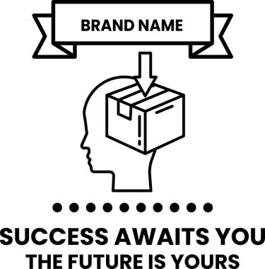 Üzerinde bir adamın kafası olan beyaz bir kutu. Kutuda 