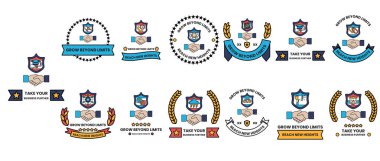 Arkadaşlık kavramı ile ilgili bir dizi sembol. Sembollerin hepsi farklı şekil ve boyutlarda ama hepsinin el sıkışması ya da benzer ortak bir hareketi var.