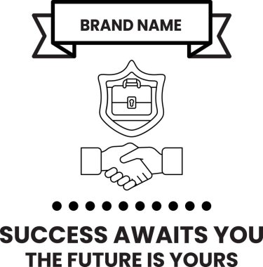 Markalı bir isimle titreyen iki elin beyaz ve siyah görüntüsü ve başarı kelimesi seni bekliyor.