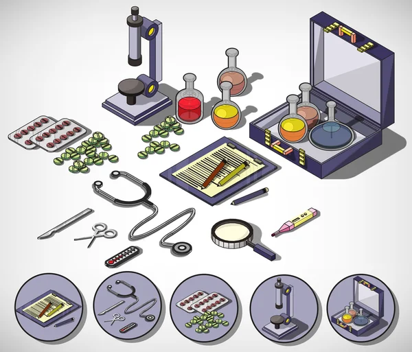 情報グラフィックの医療概念図 — ストックベクタ