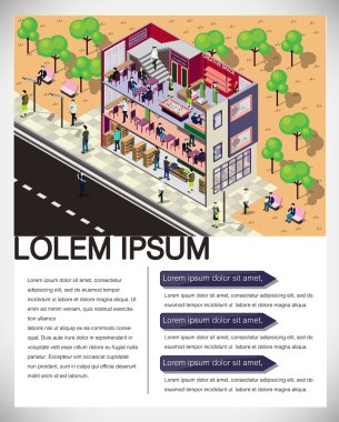 bilgi grafik Kentsel şehir kavramı çizimi