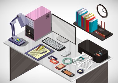 bilgi grafik iç ofis kavramı çizimi