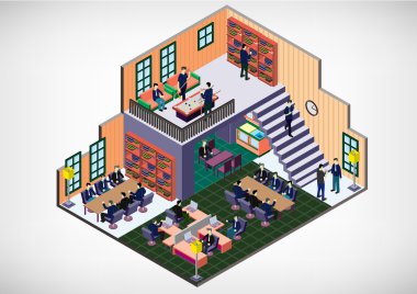 bilgi grafik iç Oda kavramı çizimi