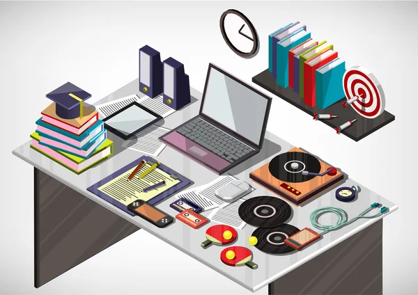 bilgi grafik iç ofis kavramı çizimi