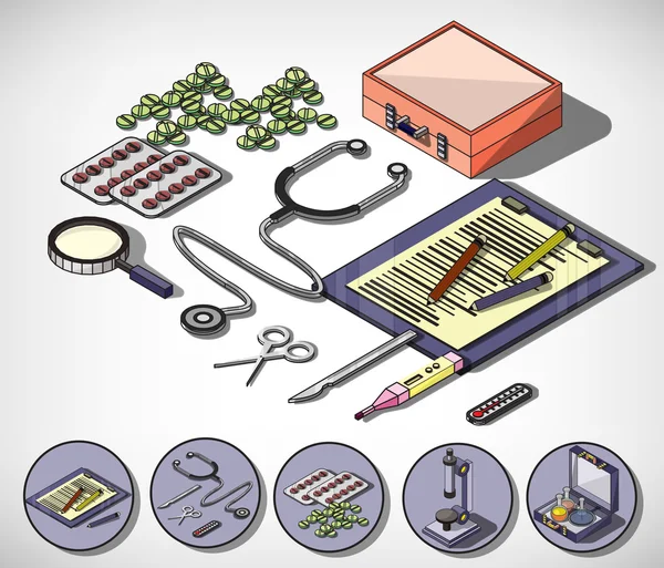Εικονογράφηση του infographic ιατρική έννοια — Διανυσματικό Αρχείο