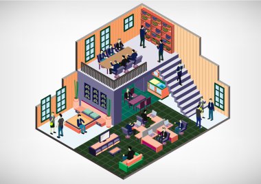 bilgi grafik iç Oda kavramı çizimi