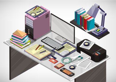 bilgi grafik iç ofis kavramı çizimi