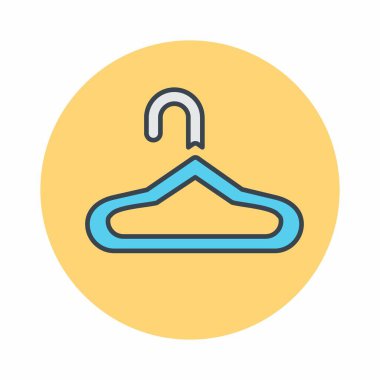 Hanger 'ın Vektör Grafiği - Renk Eşi Biçimi - basit illüstrasyon. Düzenlenebilir felç. Tasarım şablonu vektörü. Tasarım biçimi tasarımı. Vektör grafik illüstrasyonu