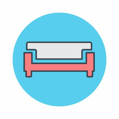 İki Koltuğun Vektör Grafiği - Renk Eşi Biçimi - basit bir illüstrasyon. Düzenlenebilir felç. Tasarım şablonu vektörü. Tasarım biçimi tasarımı. Vektör grafik illüstrasyonu