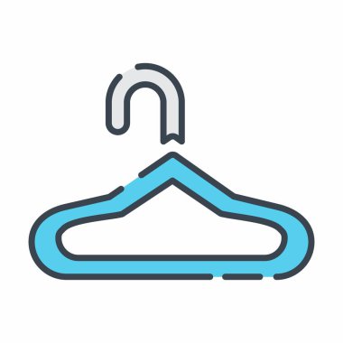 Hanger 'ın Vektör Grafiği - Çizgi Kesimi Biçimi - basit illüstrasyon. Düzenlenebilir felç. Tasarım şablonu vektörü. Tasarım biçimi tasarımı. Vektör grafik illüstrasyonu