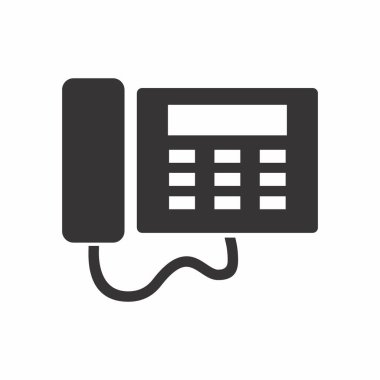 Telefonun Vektör Grafiği - Siyah Biçim