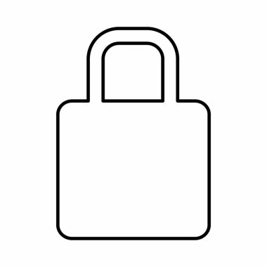 Güvenli Çizgi Biçiminin Vektör Grafiği - Basit illüstrasyon. Düzenlenebilir felç. Tasarım şablonu vektörü. Tasarım biçimi tasarımı. Vektör grafik illüstrasyonu