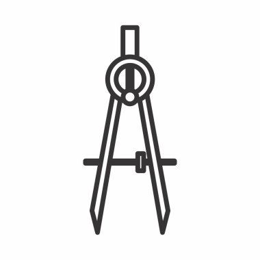 Ölçüm Teriminin Simge Vektörü - Satır Biçimi - basit illüstrasyon. Düzenlenebilir felç. Tasarım şablonu vektörü. Tasarım biçimi tasarımı. Vektör grafik illüstrasyonu