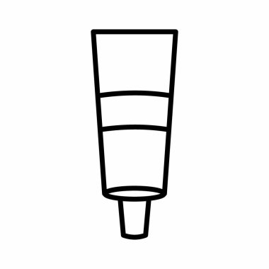 Boyama Boyasının Simge Vektörü - Satır Biçimi - basit illüstrasyon. Düzenlenebilir felç. Tasarım şablonu vektörü. Tasarım biçimi tasarımı. Vektör grafik illüstrasyonu