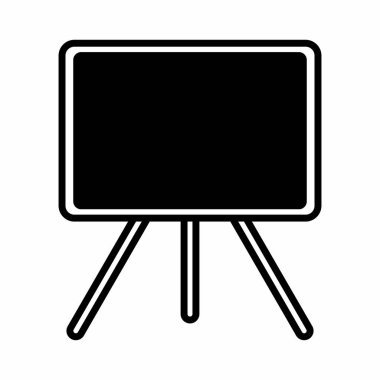 Canvas Simge Vektörü - Satır Biçimi - basit illüstrasyon. Düzenlenebilir felç. Tasarım şablonu vektörü. Tasarım biçimi tasarımı. Vektör grafik illüstrasyonu