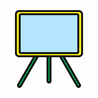 Tuval Simge Vektörü - Sarı Ay Biçimi - basit bir illüstrasyon. Düzenlenebilir felç. Tasarım şablonu vektörü. Tasarım biçimi tasarımı. Vektör grafik illüstrasyonu